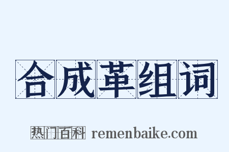 合成革组词是什么意思的图片